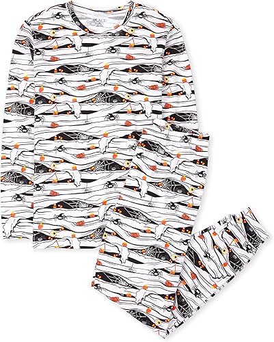 The Children's Place Pijama de Navidad unisex para bebé, algodón