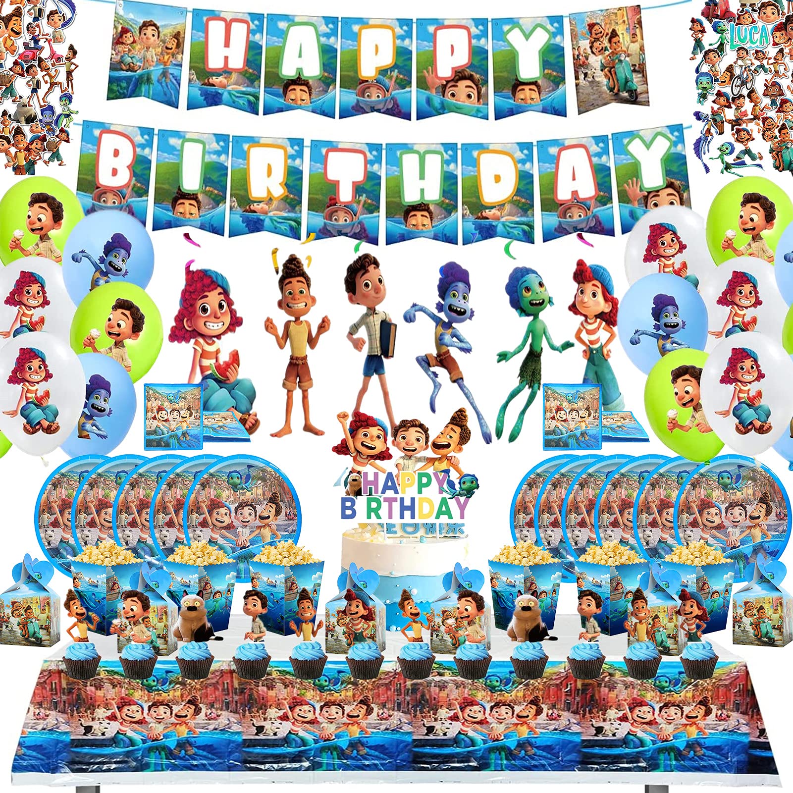 Buy Luca Birthday Party Supplies, 151Pcs Luca Birthday Decorations Set