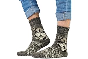 Cozy Wolf Socks: Warmth and Style for Winter
