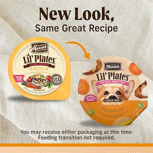 Miniatura 2 de Merrick Lil' Plates - Alimento húmedo para perros (caja de 12 unidades), sin cereales, para perros pequeños