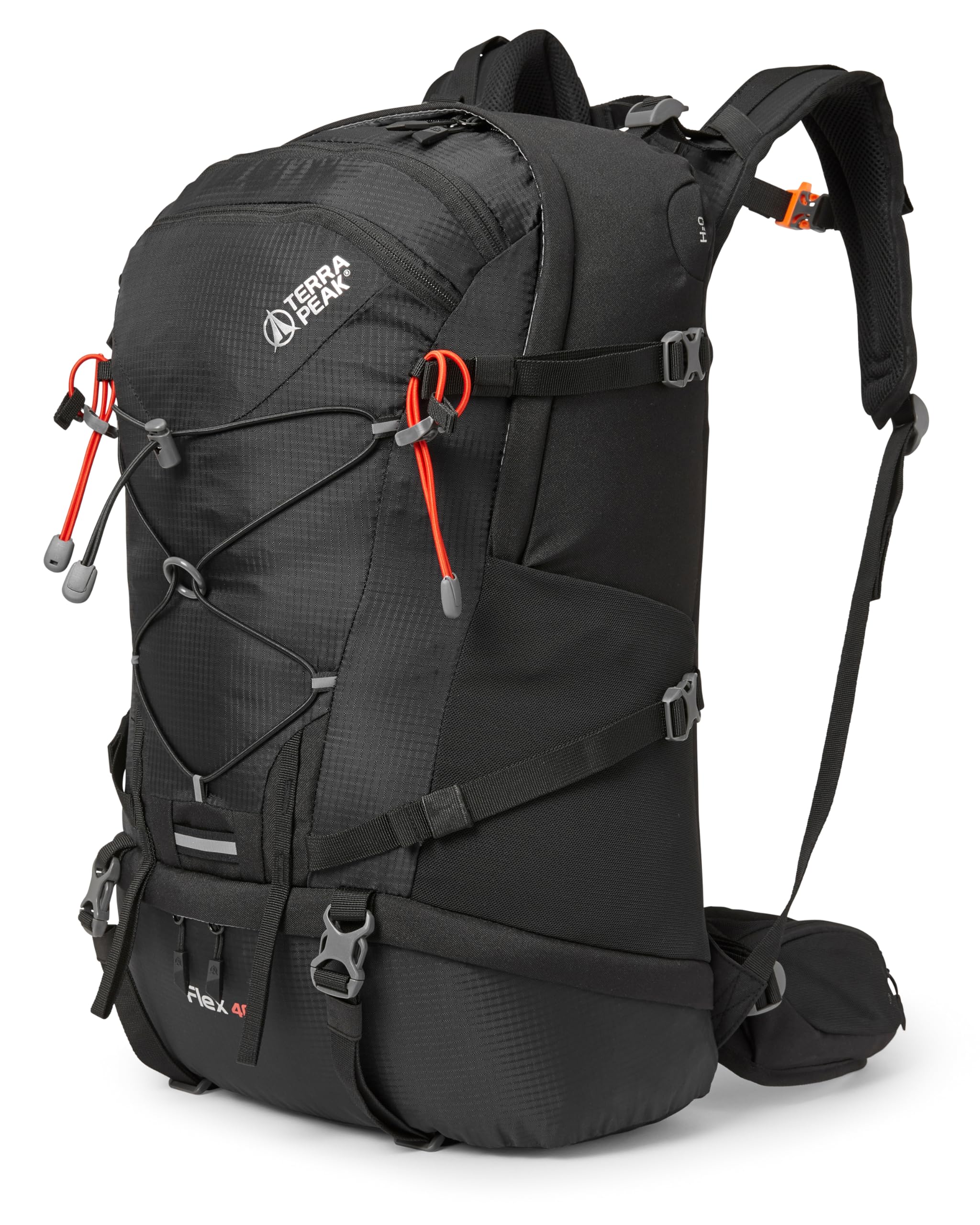 Terra Peak® Sac à dos de randonnée 40L (FLEX 40) grand pour femme et homme - Sac a dos de trekking, chasse et voyage (respirant, imperméable) - Sac alpinisme, escalade et de jour (ergonomique)