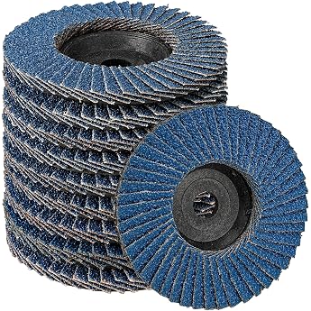 SIFANG Serrated Disc 76 Metal Grain 60 Flex Sanding Discs Pack of 10 Mini Flex Discs 76 mm Angle Grinder Accessories for Metal Wood Steel Quick and Precise Cutting For metal wood steel grain 60 flex discs