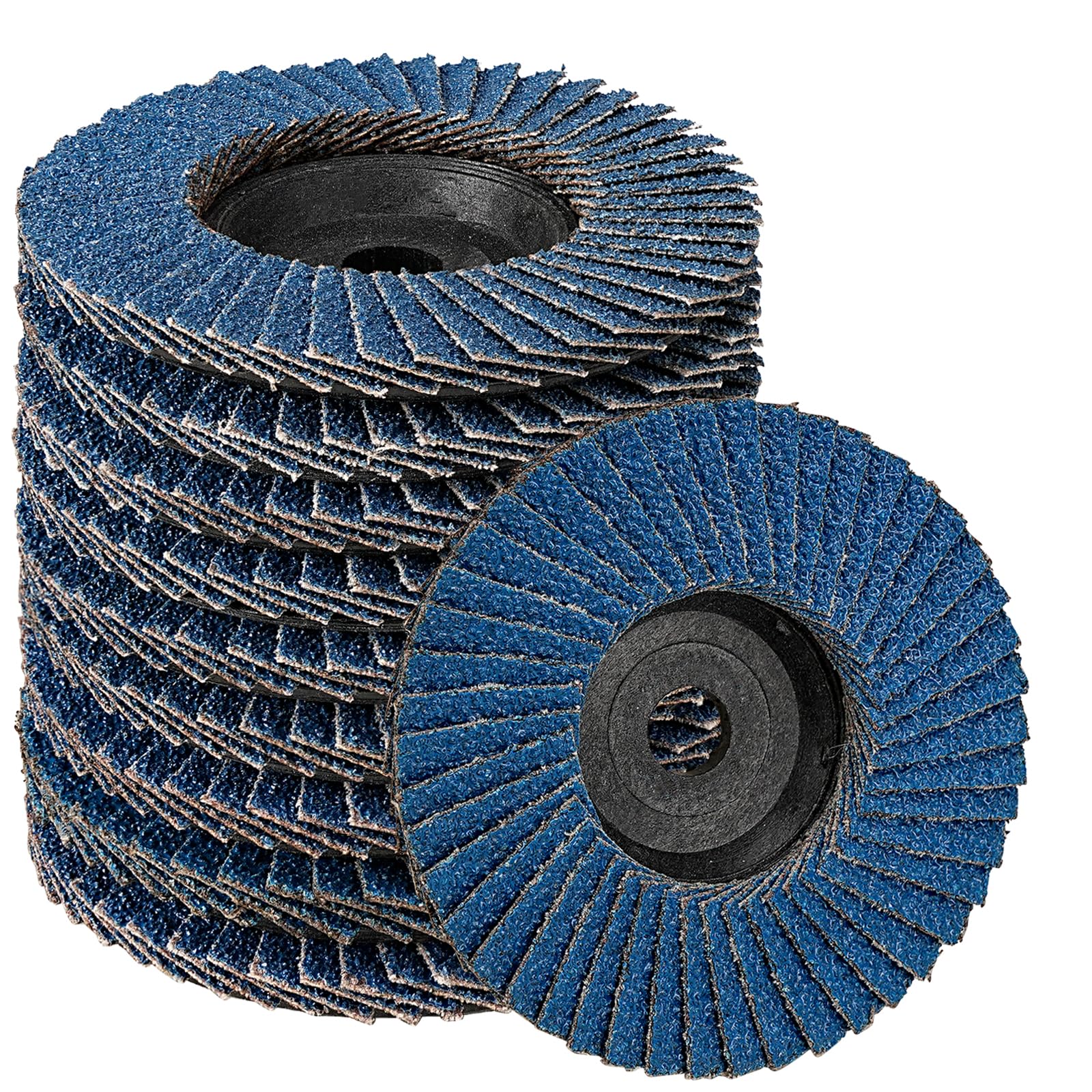 SIFANG Disco lamellare 76 metallo grana 60 dischi abrasivi flessibili, 10 mini dischi flessibili 76 mm, smerigliatrice angolare accessorio per metallo, legno, acciaio, taglio rapido e preciso