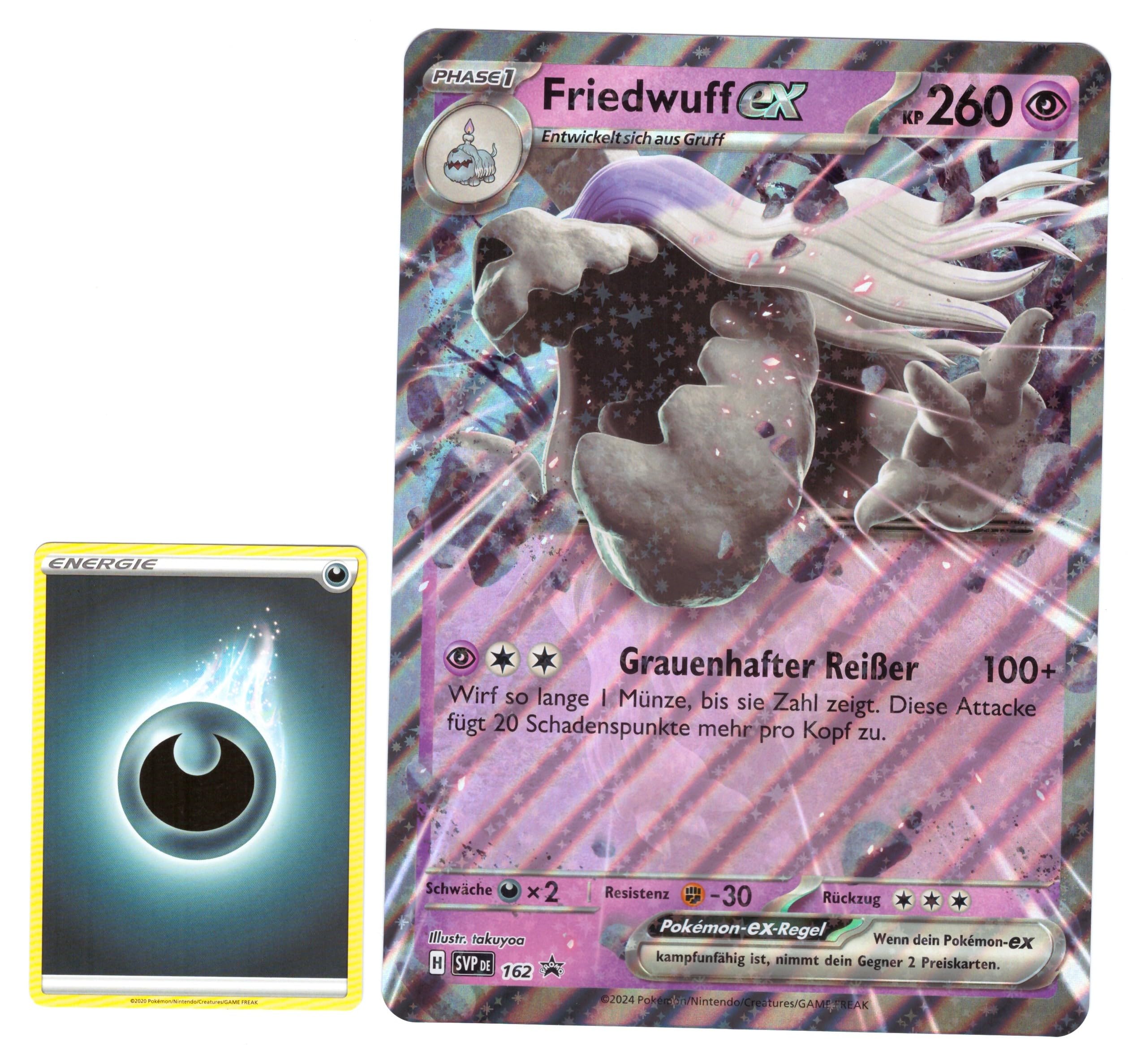 BB-Toy-Trades TCG PKM Sammelkarte XXL Black Star Promo Karte Lugia ex PRE 082/131 - DEUTSCH - Fullart Holo Mega Jumbo Oversize Einzelkarte mit BB-Toy-Trades Sleeve (Lugia PRE) - 5