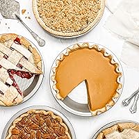 Vista 7 de USA Pan Bakeware Acero aluminizado Bandeja para tarta comercial, juego de 2, plateado