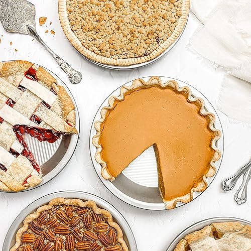 Miniatura 7 de USA Pan Bakeware - Juego de 2 moldes de acero aluminizado, color plateado