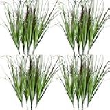 VANTREE 16PCS Artificial Plants,Artificial Shrubs Wheat Grass Greenery,Artificial Greenery Stems Fake Outdoor Plants for Home Decor,Fake Tall Grass Artificial Grass Plant for Outdoor Indoor Decor