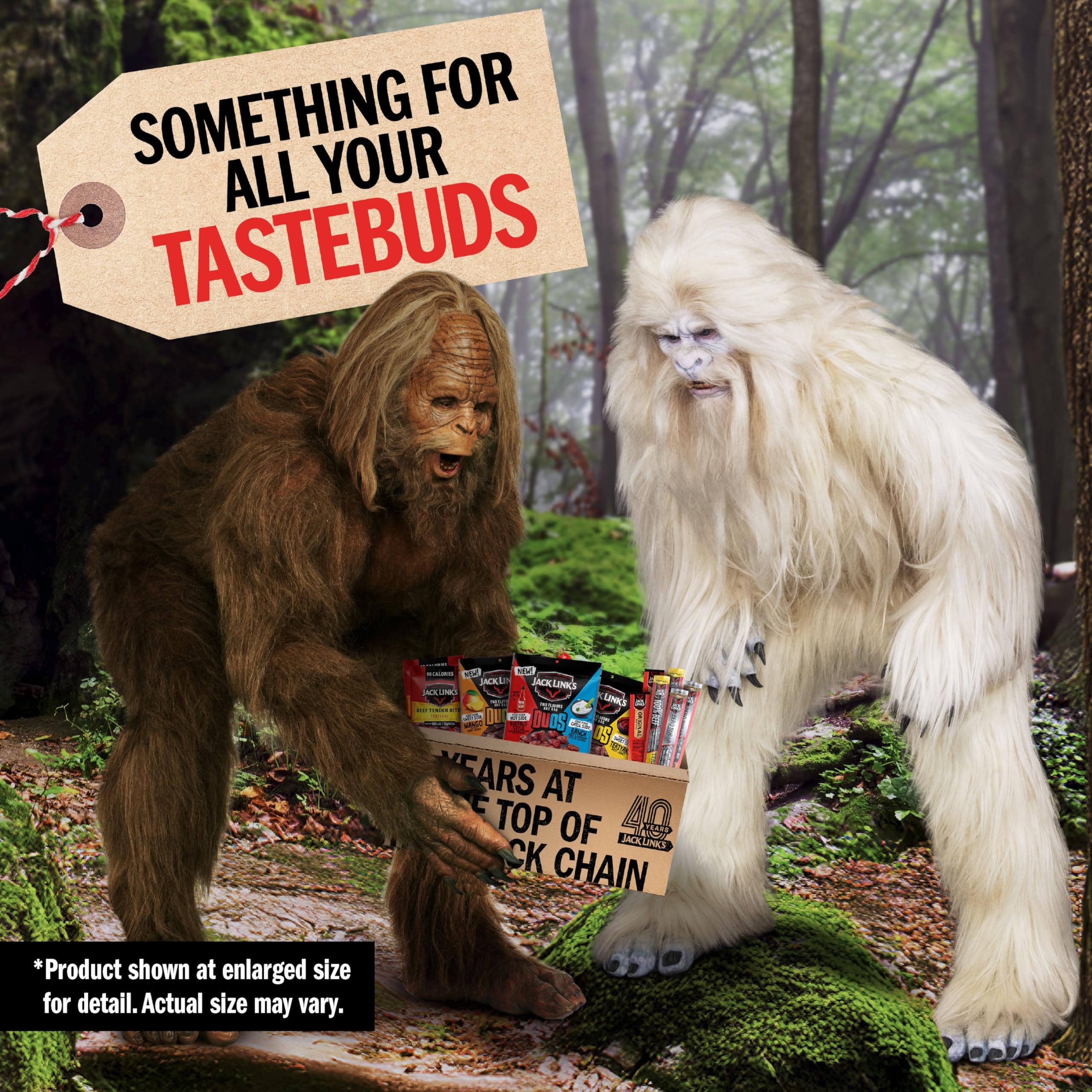 Jack Link’s DUOs Gift Box – Includes Beef Jerky, Chicken & Tender Bites, & Sticks, Great Protein Gifts for Dad, Men or Meat Lovers, Ideal for Holidays & More – 11-Piece Beast Snack Variety Pack