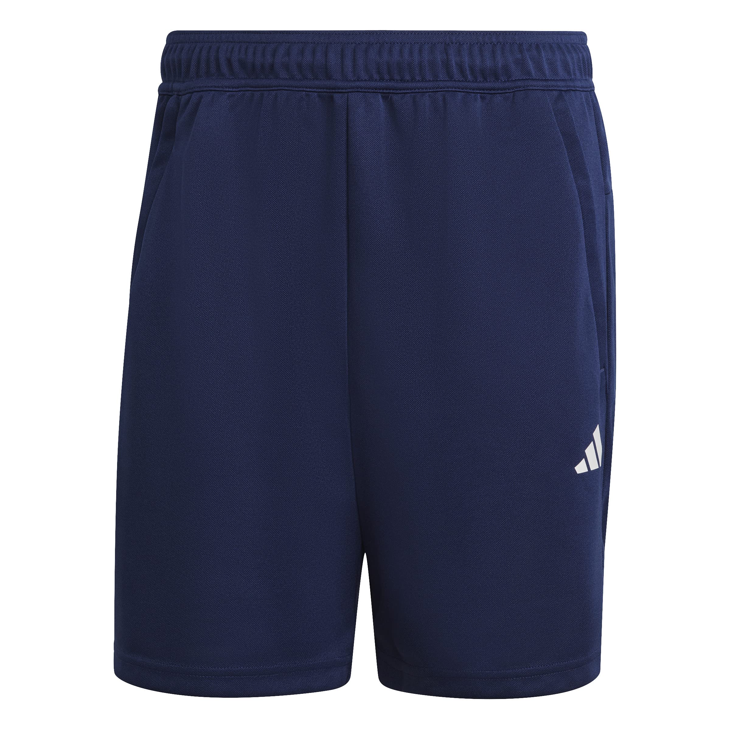 adidas Men's Train Essentials All Set Training Shorts, dark blue/white, L Tall