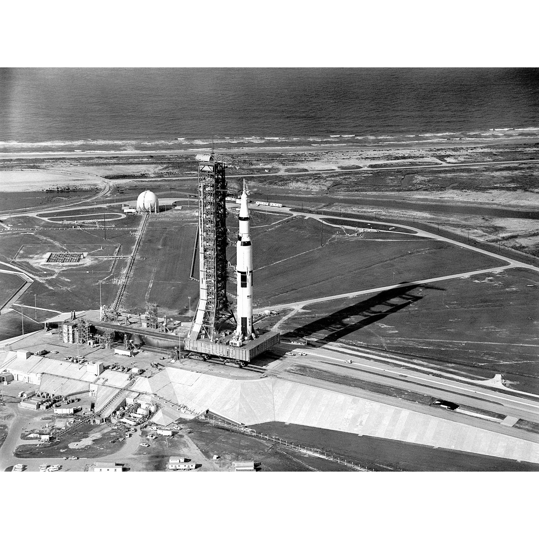 Artery8 Space NASA Aerial View Apollo 11 Saturn V Rocket Extra Large XL Wall Art Poster Print