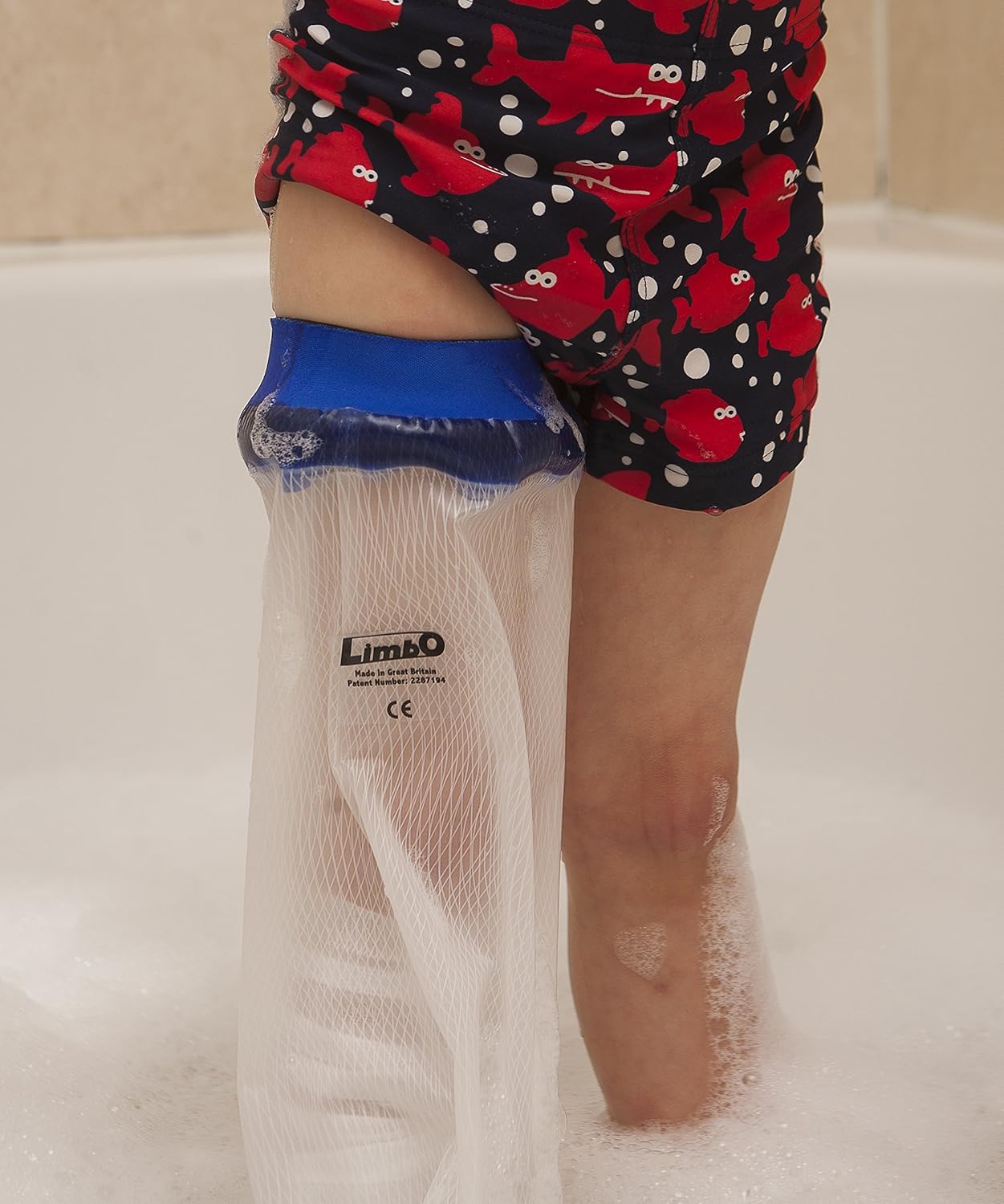 Adult Full Leg Waterproof Cast and Dressing Cover (Short (5'4" and Under))