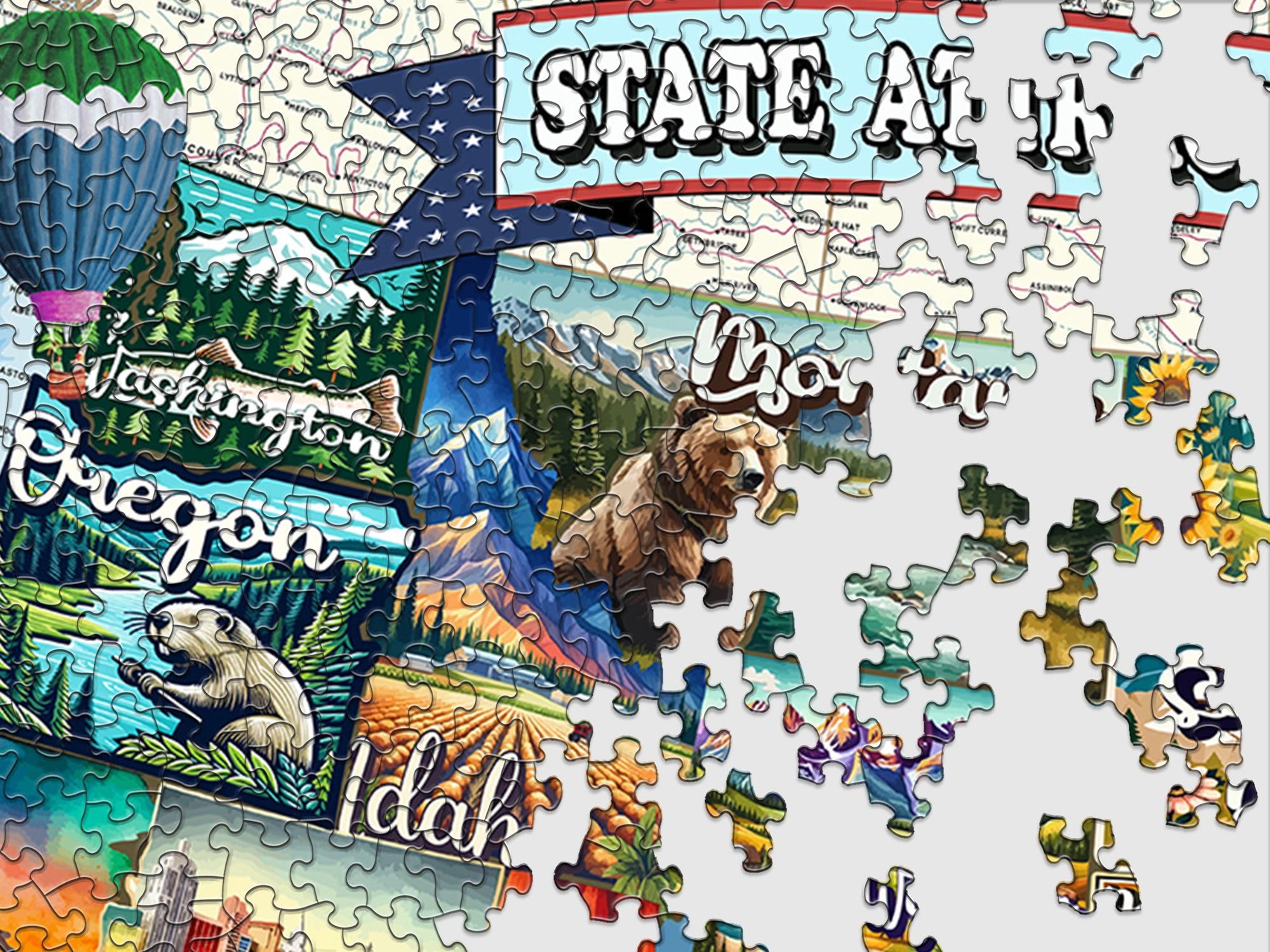 Springbok All American Attactions 1000 Teile Puzzle für Erwachsene - Explore Americas Top Attractions