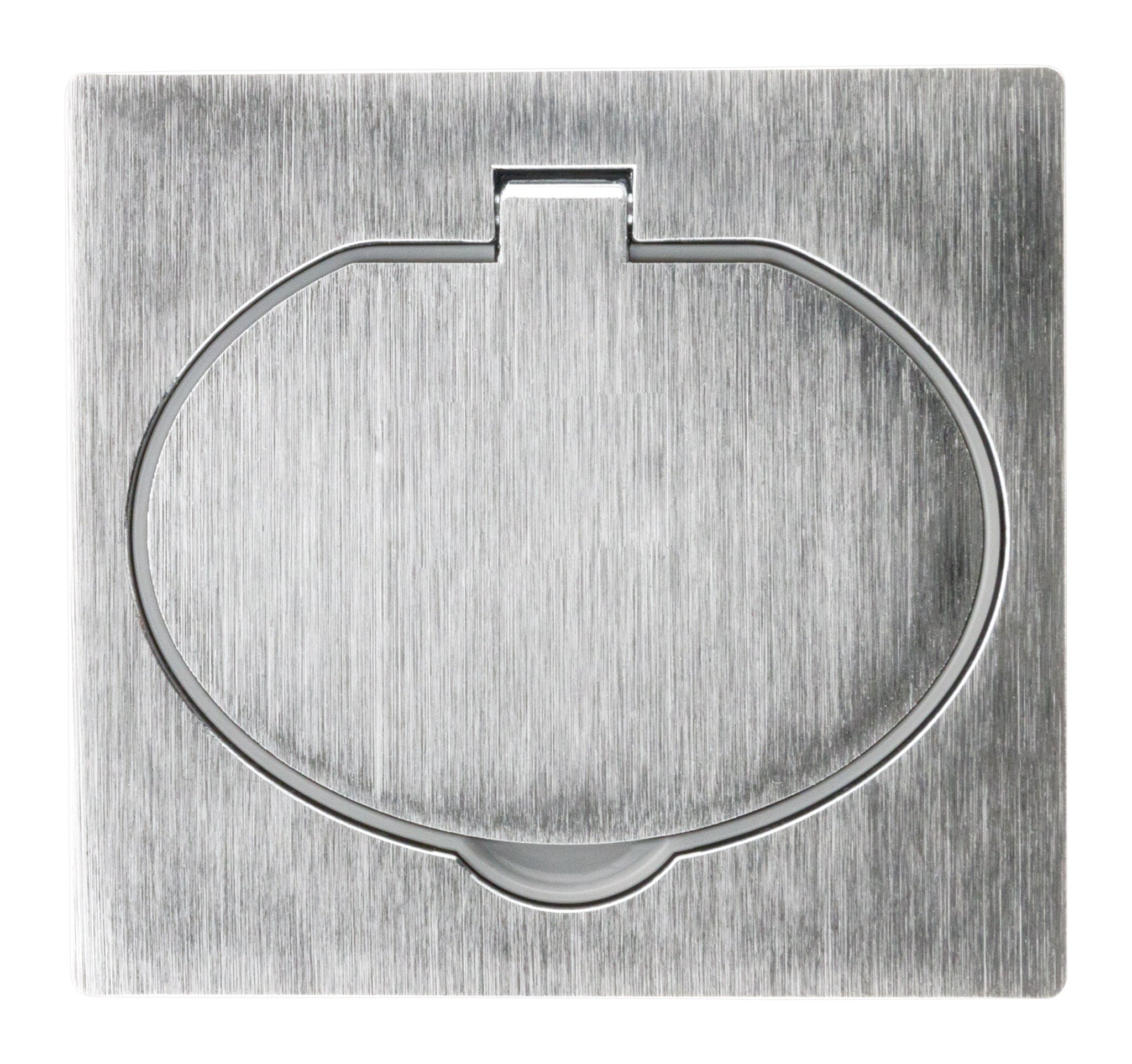 Zenitech - Prise de Sol 2P+T 16A IP44 Aluminium brossé