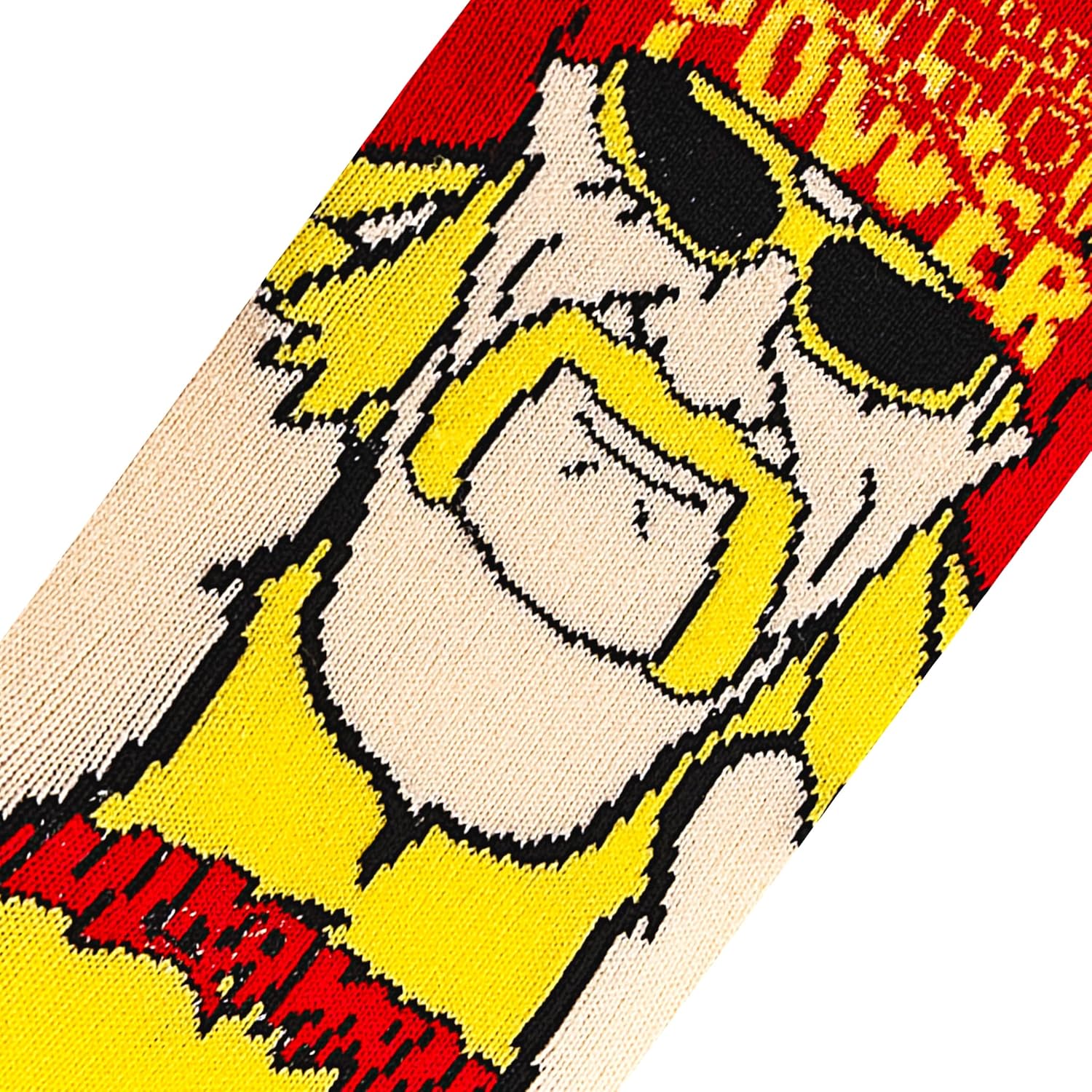 Cool Socks – Hulk Hogan 360° Design – Novelty Crew Socks – Big Kids – Soft Cotton Blend – Fun Wrestling Legend Gift for Young Fans - Image 4