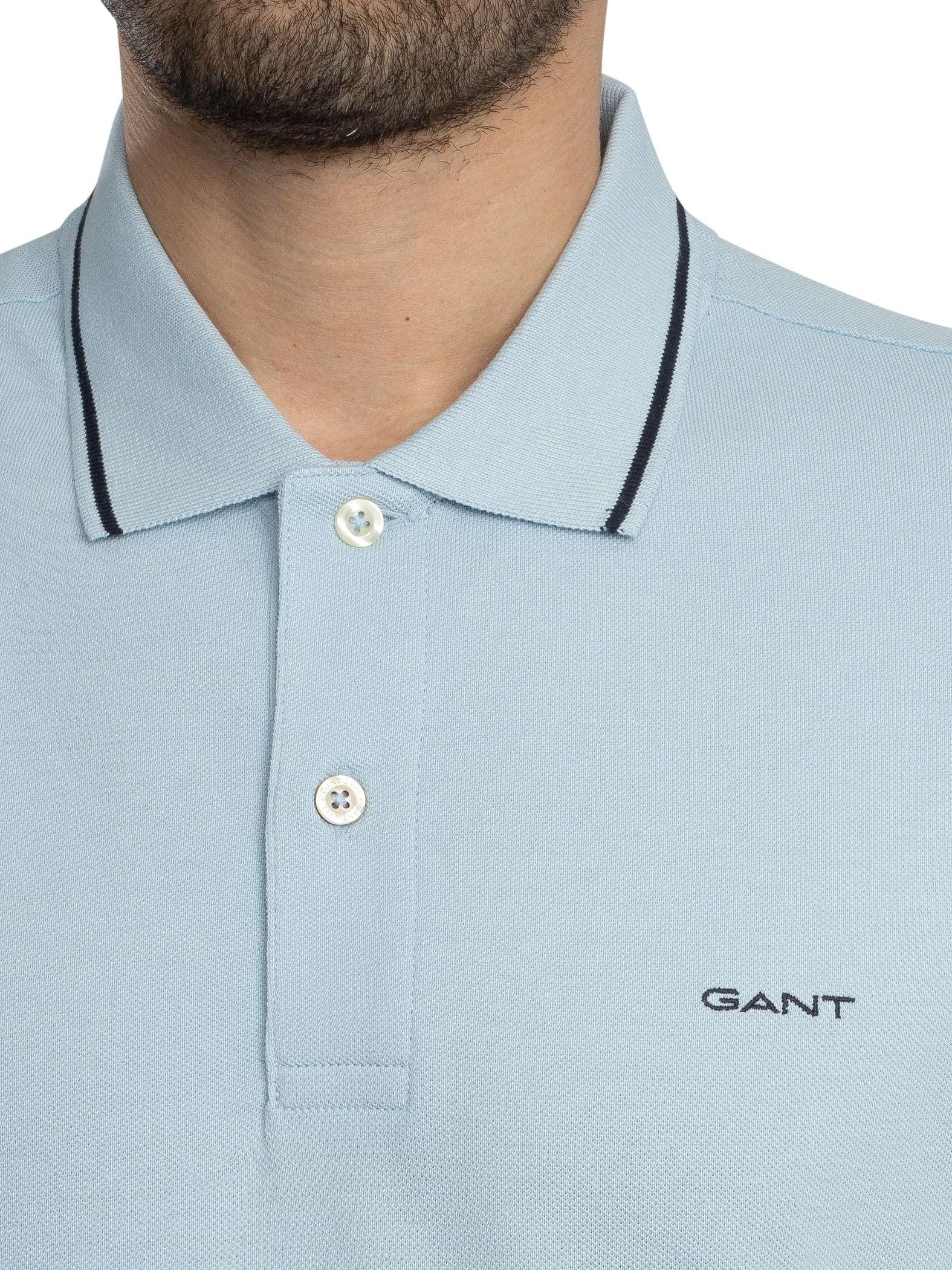 Gant Herren Tipping Pique Polohemd – Bild 4