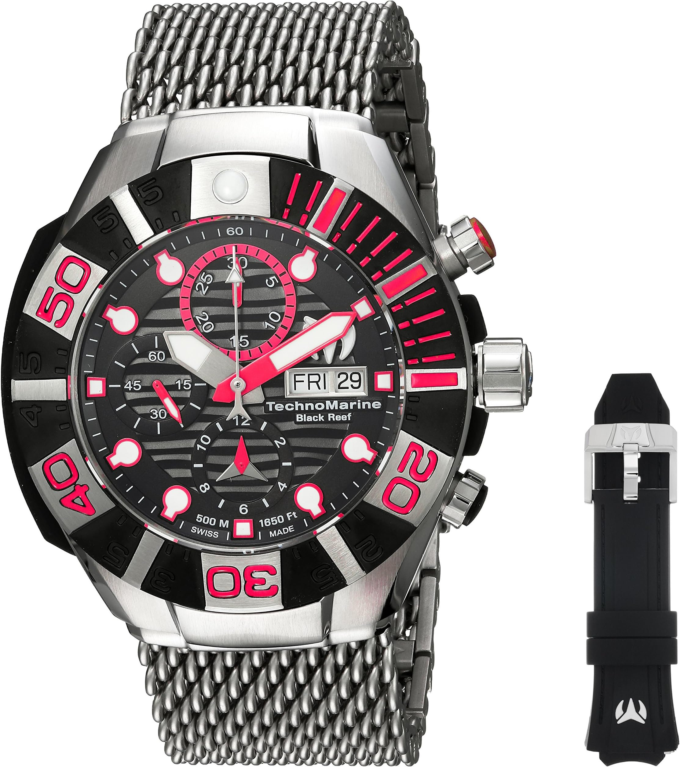 Technomarine TM-515023 Men's Swiss Automatic Chronograph 500M 45mm Watch