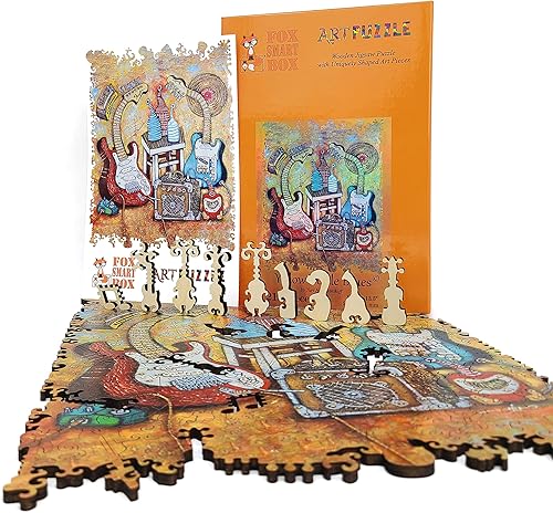 Miniatura 3 de FoxSmartBox - Rompecabezas de madera para adultos, piezas de forma única, fabricado en los Estados Unidos por FoxSmartBox - 212 piezas - Botella