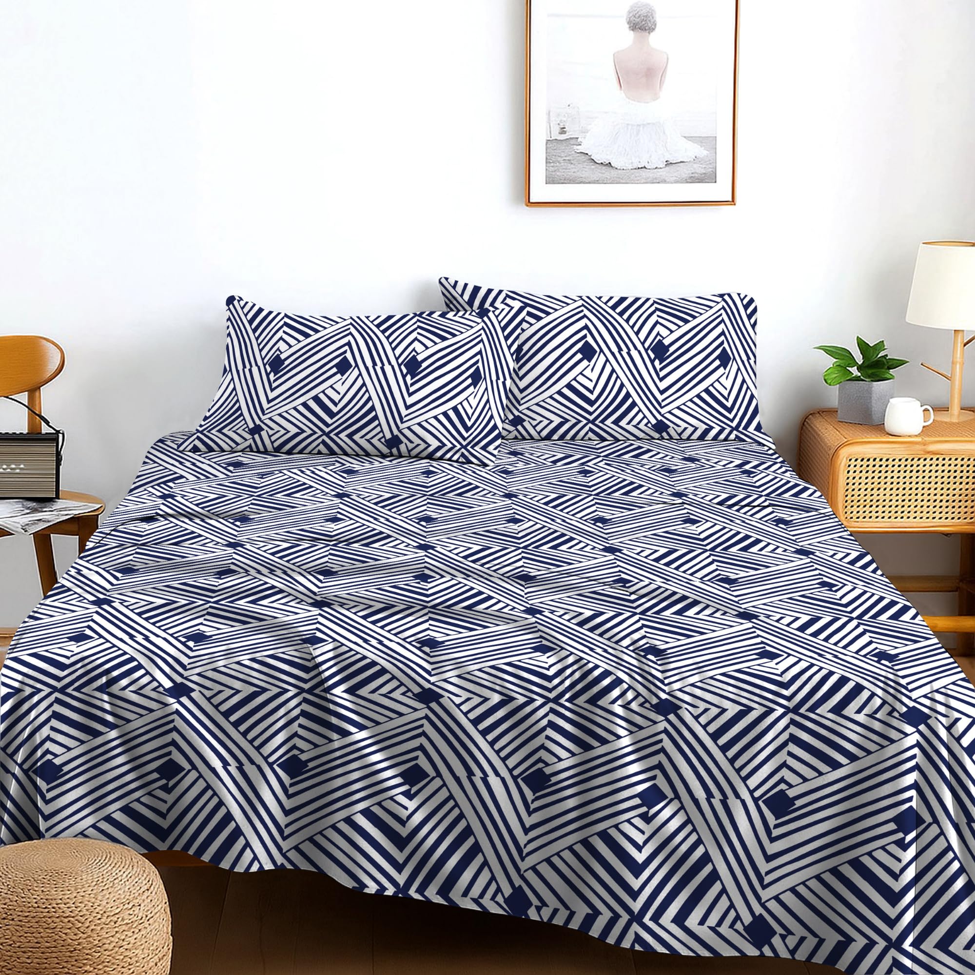 EverSoft Bedding King 3-Piece Luxury Bed Sheet Set Soft, Breathable & Comfortable Hotel Quality Bedding with Flat Sheet & 2 Pillowcases Durable, Elegant, Machine Washable โ image 1