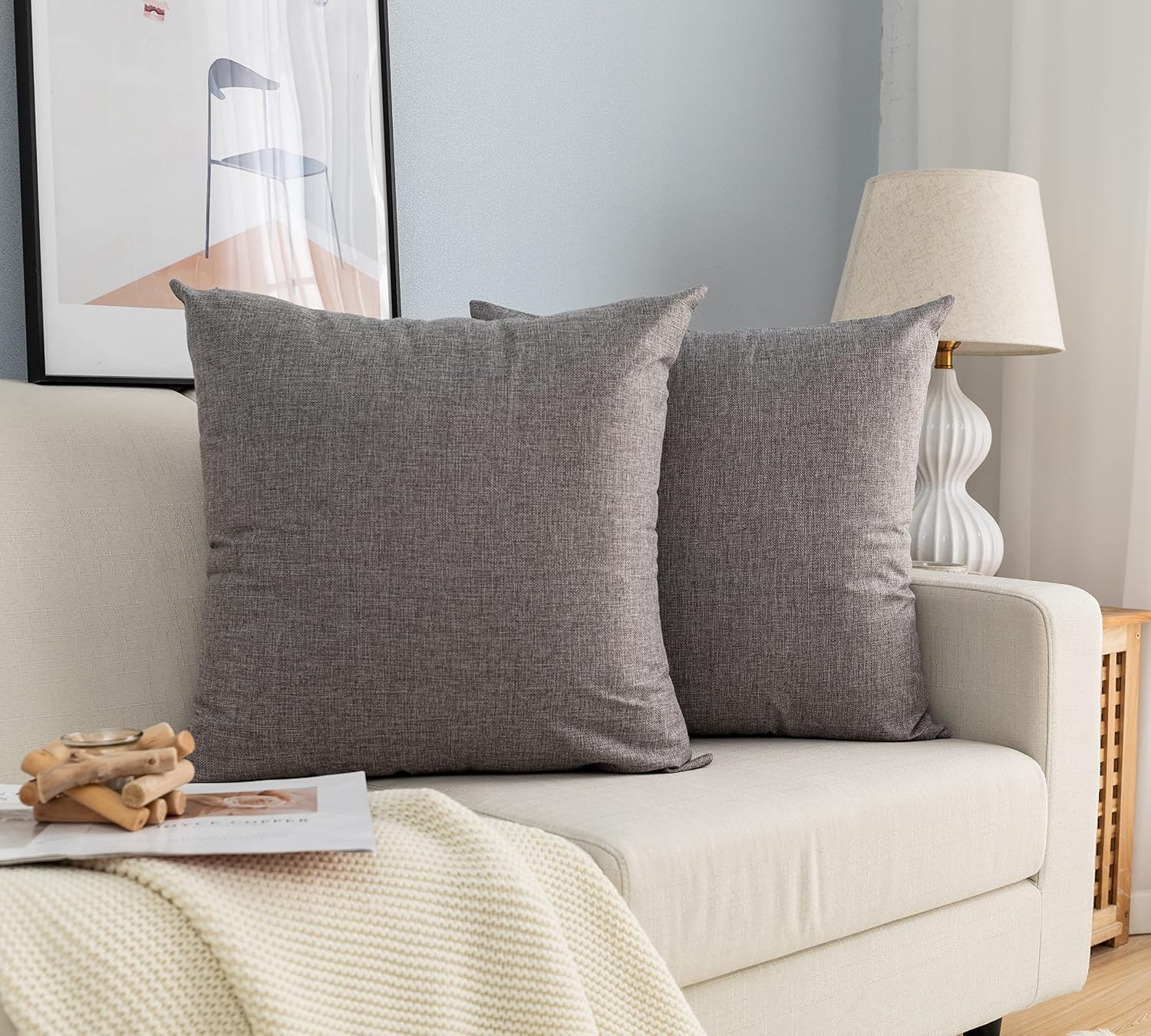 Federe Per Letto HPUK Set Di 4 Federe Decorative Per Divano, 45,7 X 45,7 Cm, Per Federe Regalo Decorazione Casa