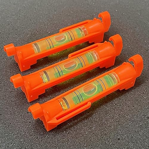Miniatura 2 de 5 unidades de niveles de burbuja de línea colgante para medir oficios de construcción, topografía, ingeniería (rojo)