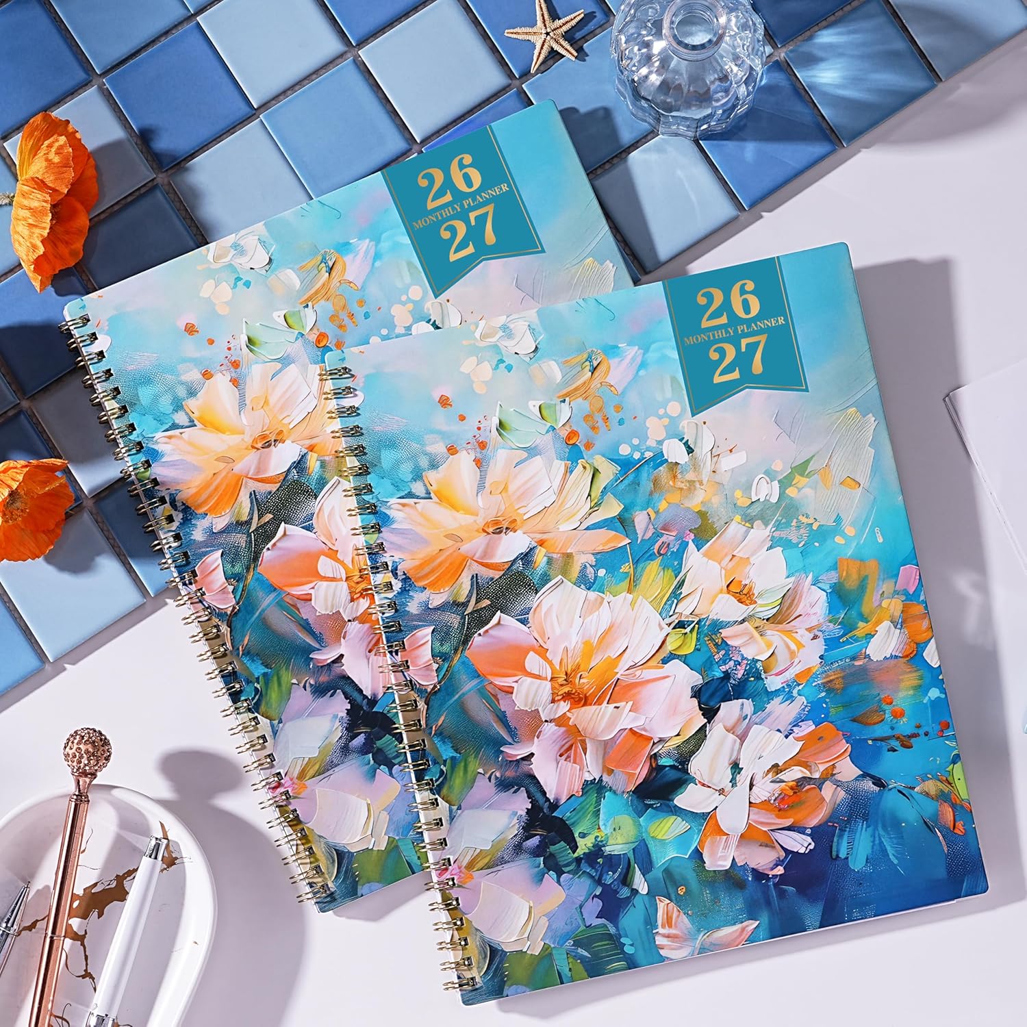 2026-2027 Monthly Planner - 2026-2027 Planner from Mar. 2026 to Dec. 2027, 21 Months Calendar with Inner Pocket, 9“ x 11” - Image 2