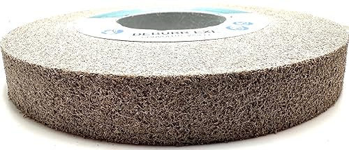 Miniatura 105 de EXL 09549 - Rueda de desbarbado, 6 x 1 pulgada x 1 pulgada fina, carburo de silicio, rueda de desbarbado, acabado y pulido de metal, convoluto, 09549