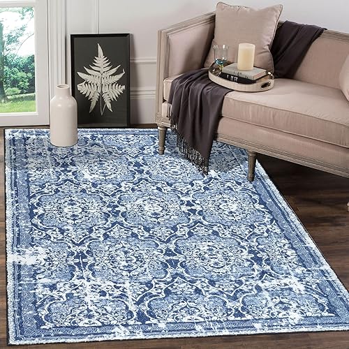 Miniatura 30 de Vaukki - Alfombra de pasillo, suave y peluda, alfombra antideslizante lavable, para lavandería, cocina, granja, baño, entrada y dormitorio