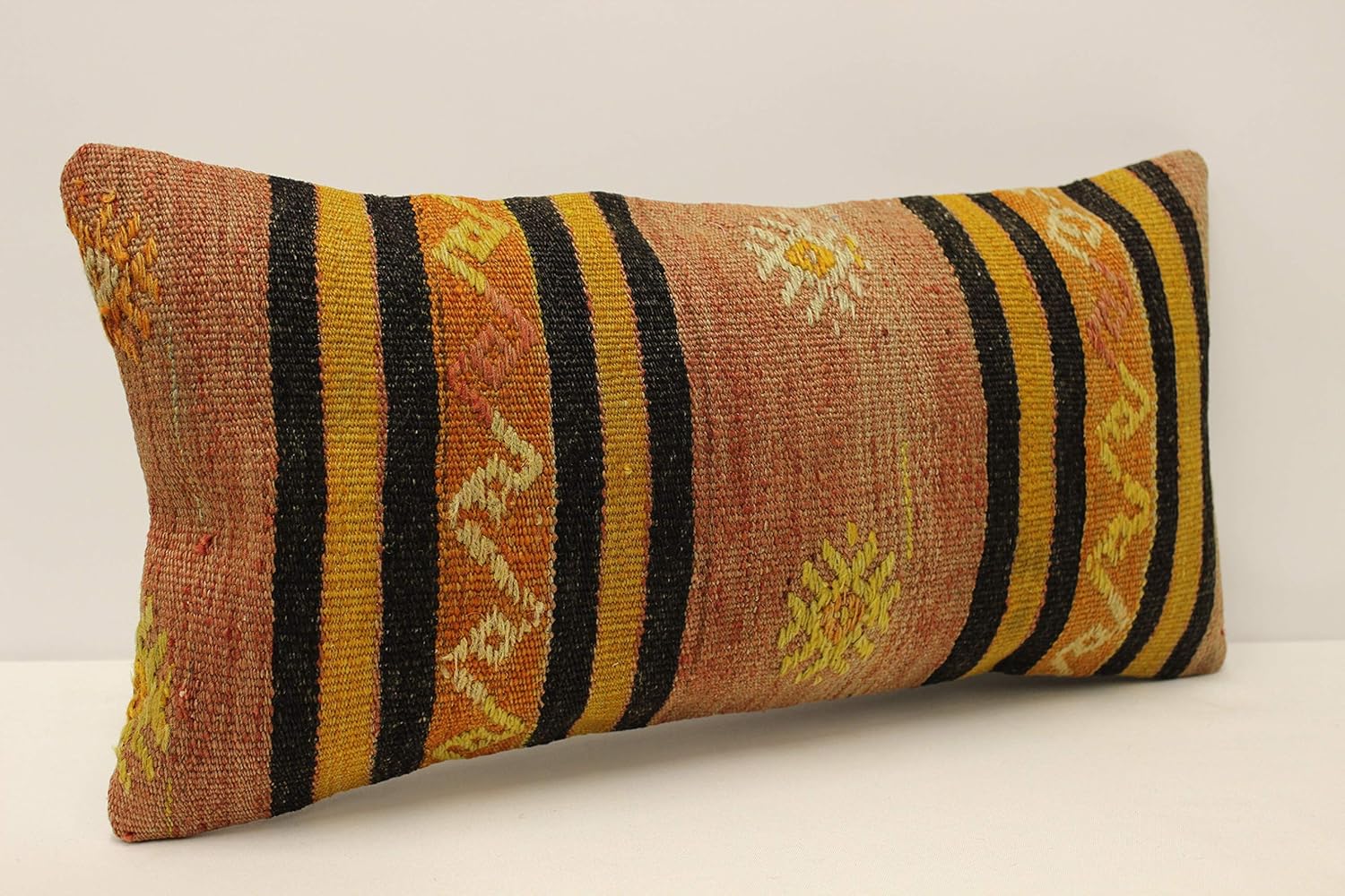 Lumbar Pillow Cover 12x24 inches 30x60 cm Turkish Kilim