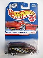 Vista 1 de Hot Wheels Mattel 1998 First Editions 1:64 Scale Purple Dodge Caravan Die Cast Car #004