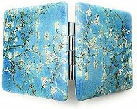 Vista 4 de Espejo Compacto Espejo de Cartera Espejo Pequeño de Maquillaje Espejo de Viaje Mini Espejo de Bolsillo Espejo de Lápiz Labial Flor de Almendro Van