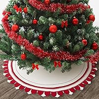 Vista 17 de Mr. Pen Christmas Tree Skirt - 48 inches, Faux Fur, White