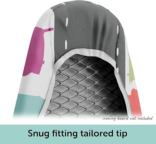 Miniatura 2 de oliso Funda para tabla de planchar  100% algodón con almohadilla de fieltro profesional, se adapta a tablas estándar de 54 x 15 pulgadas  Ajuste