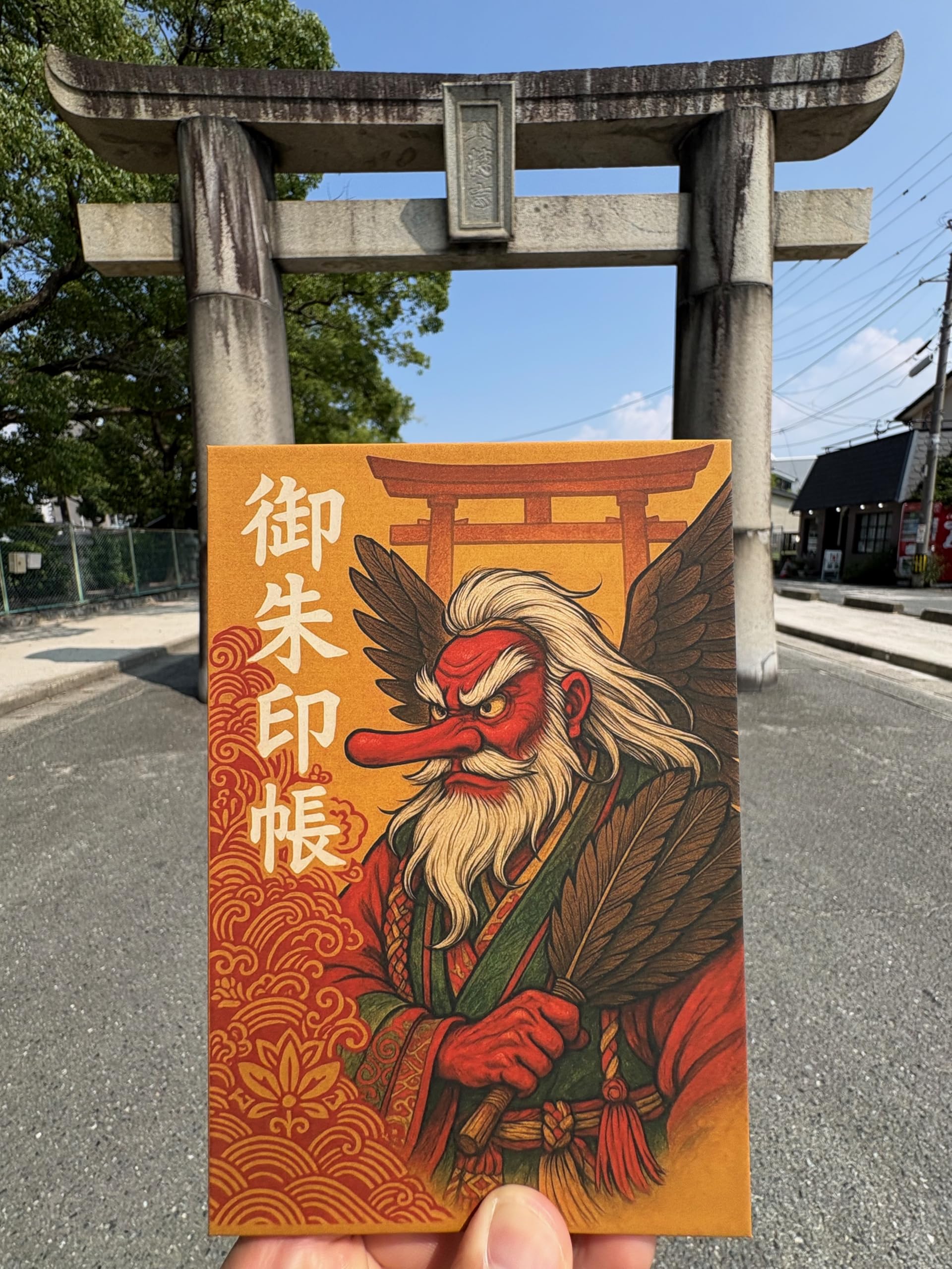 Amazon | やおよろず 御朱印帳 大天狗 日本製 てんぐ 神社巡り 御朱印