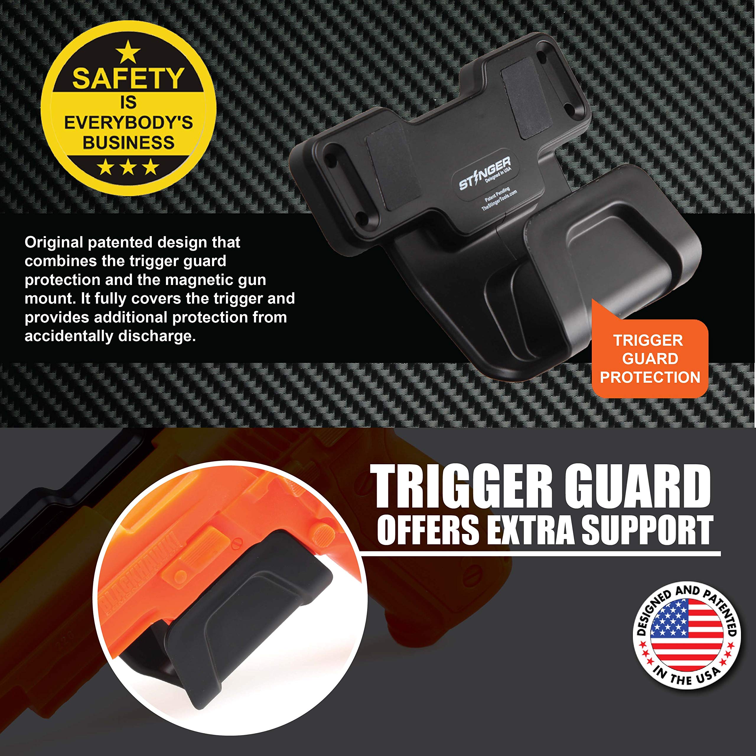 STINGER Gun for Vehicle, Trigger Guard Protection, Gun