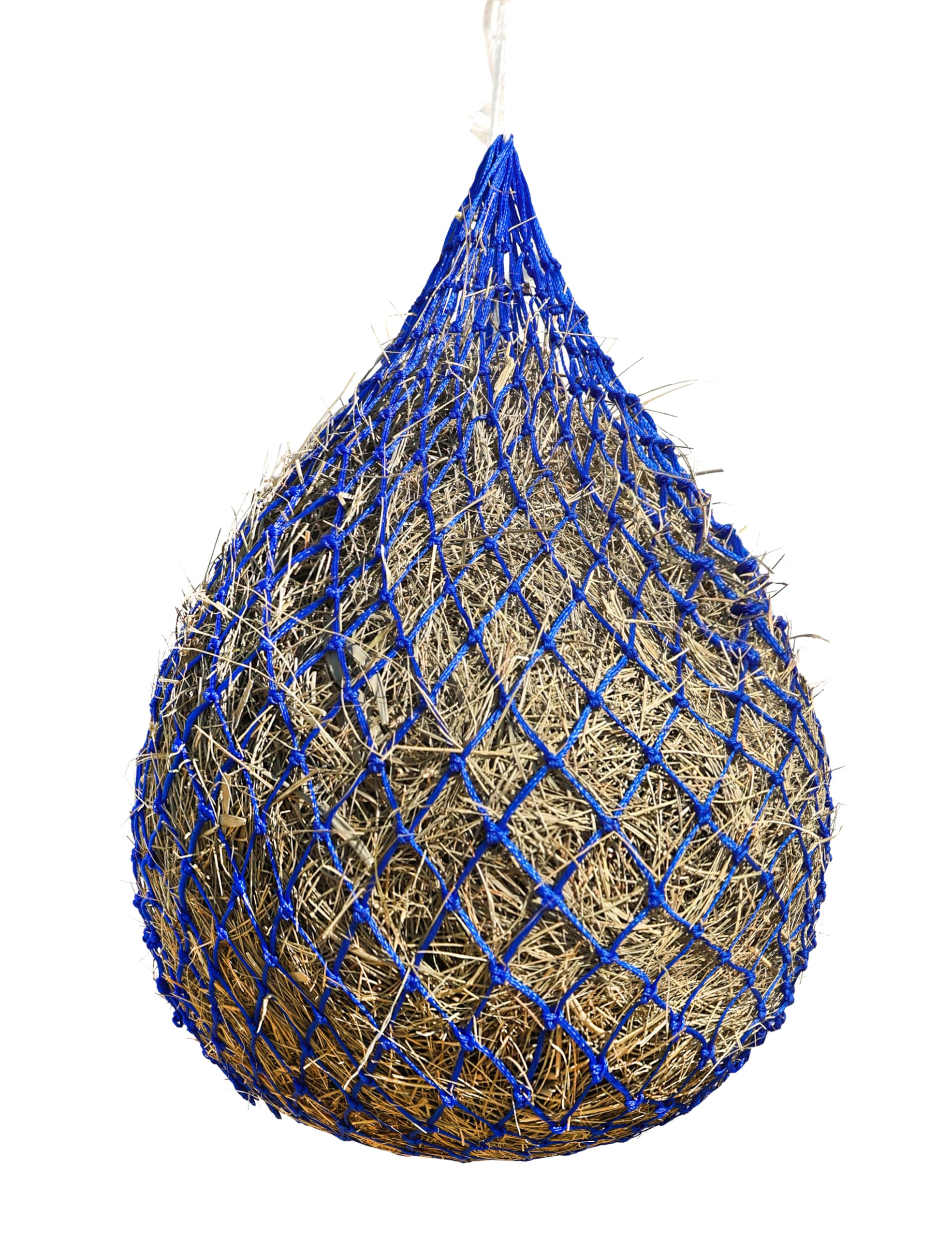 Harrison Howard Slow Feed Hay Net for Horses with 2"x2" Mesh Holes Goat Feeder Blue 40-Inch