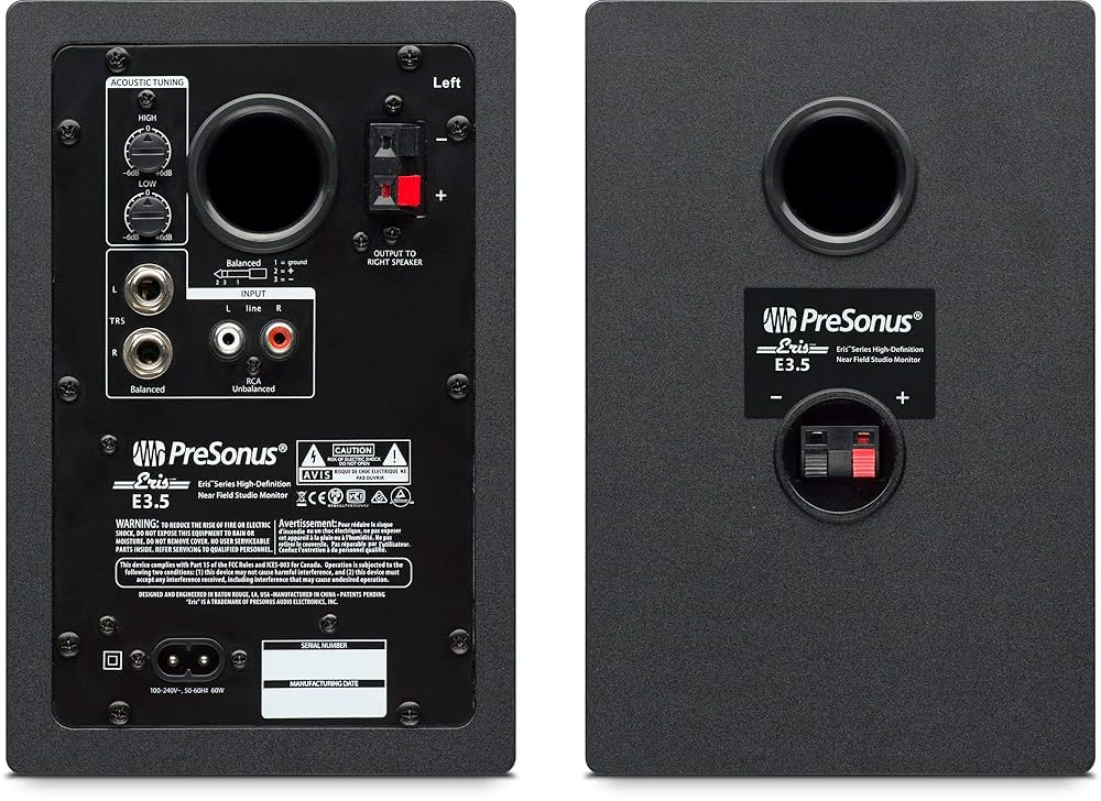 配信機器・PA機器・レコーディング機器 PreSonus Eris E3.5 Eris® 3.5 2nd Gen (Pair) – PreSonus