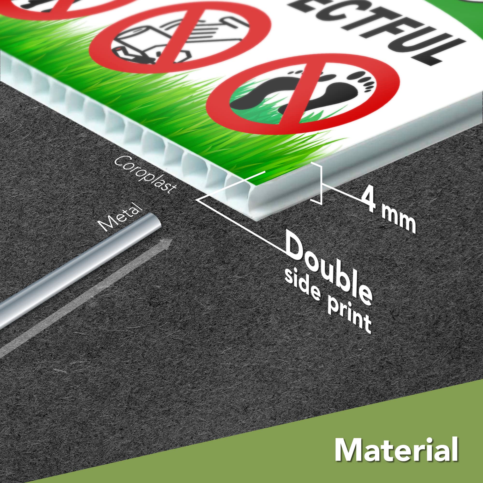 Please Keep Dogs Off The Grass Lawnboss Sign And Stake Kit