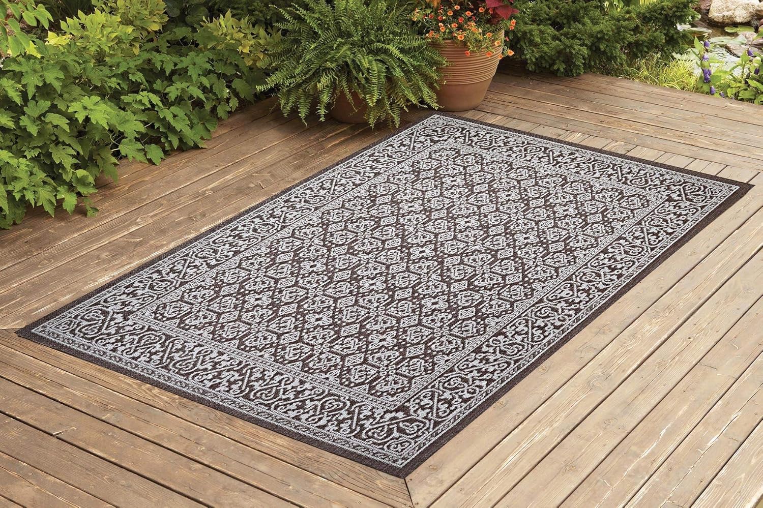 Amazon.com: Benissimo Indoor Outdoor Rug, Rug Sensation Collection ...
