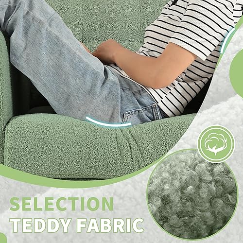 Miniatura 27 de Silla decorativa moderna, sillón tapizado con almohada, sofá individual de tela con asiento de salón y patas de madera, silla decorativa para sala