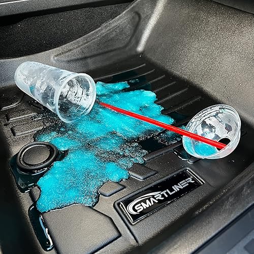 Miniatura 8 de SMARTLINER Juego de alfombrillas de piso de 2 filas, color negro, compatibles con Buick Encore GX 2020-2024 (solo se adapta a todos los modelos de