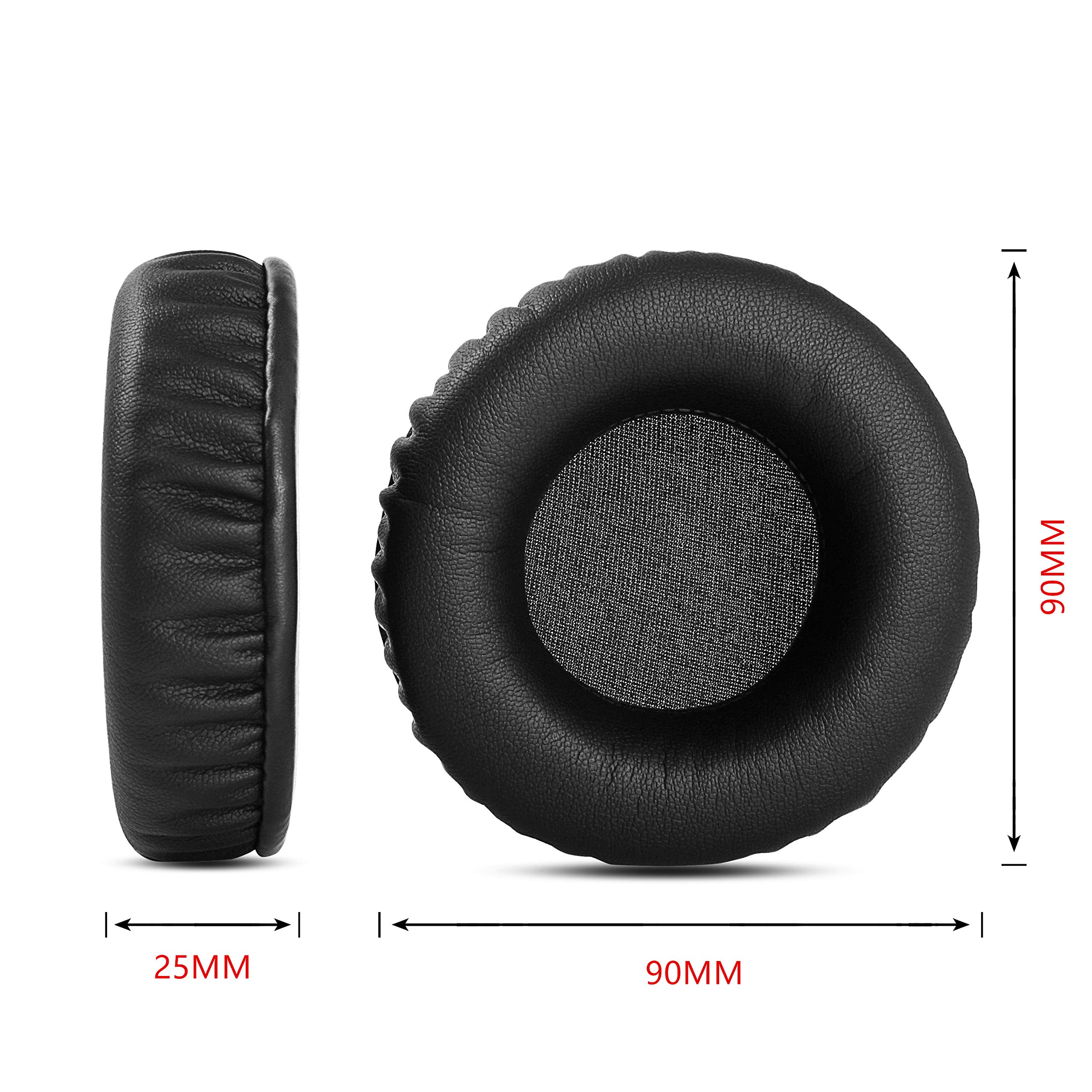 Black Ear Pads Foam Soft Replacement Ear Cushions Covers Pillow Earmuffs Compatible with Insignia NS-WHP314 Headset Headphone