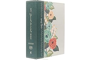 KJV Large Print Bible, Journal the Word: Green Leatherlike Hardcover