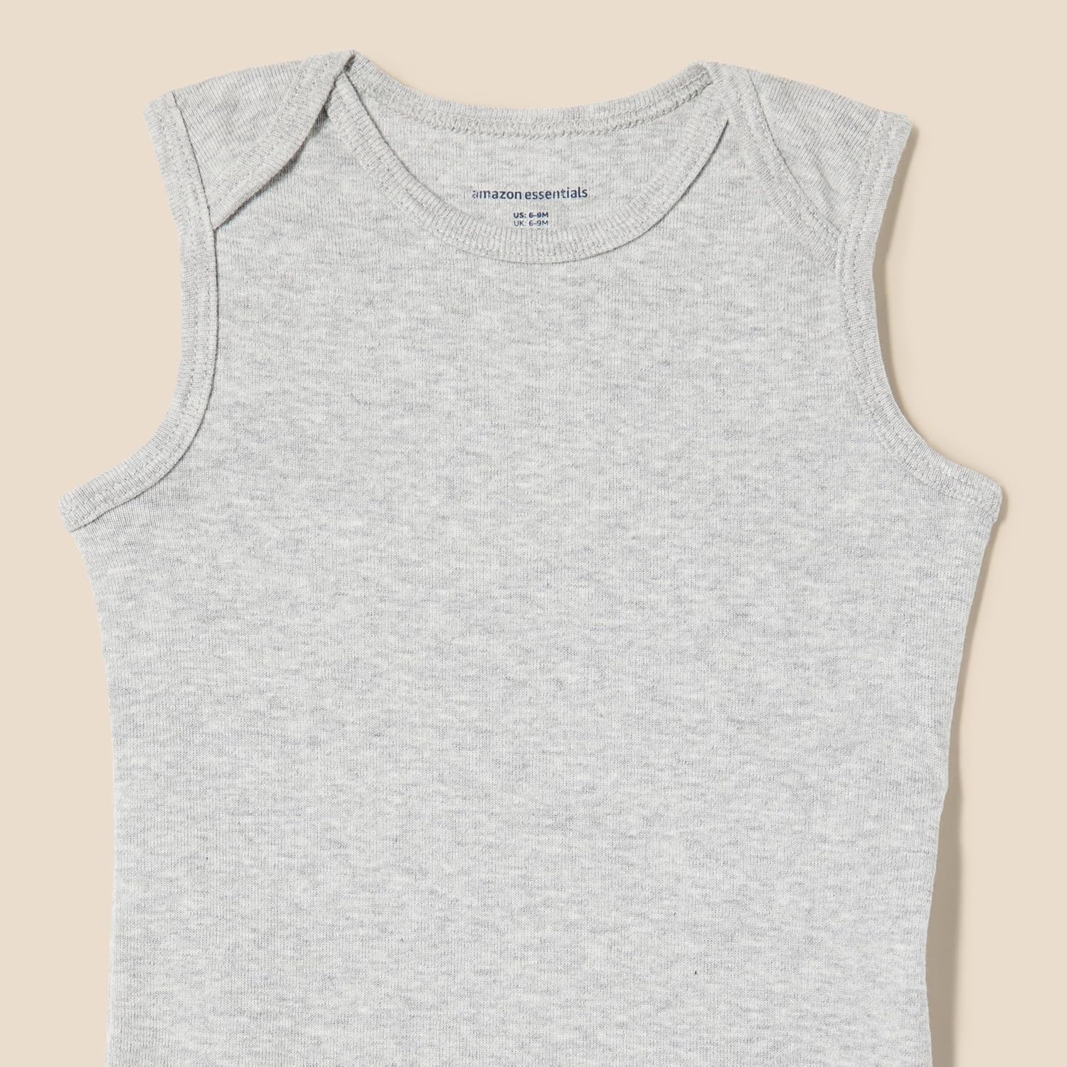 Amazon Essentials Unisex Babies' Sleeveless Bodysuits, Pack of 6 - Image 3