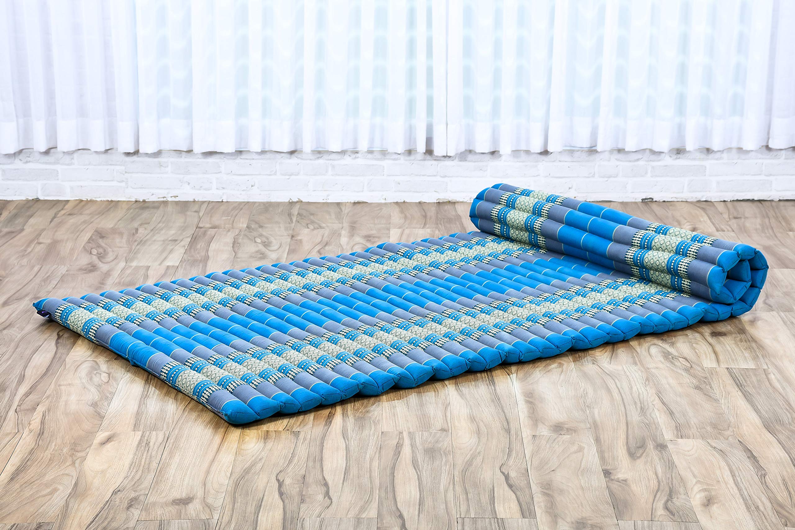 Leewadee Esterilla Thai Enrollable Ancha 190 x 100 cm - Kapok Masaje Thai & Dormir Alternativa Futon
