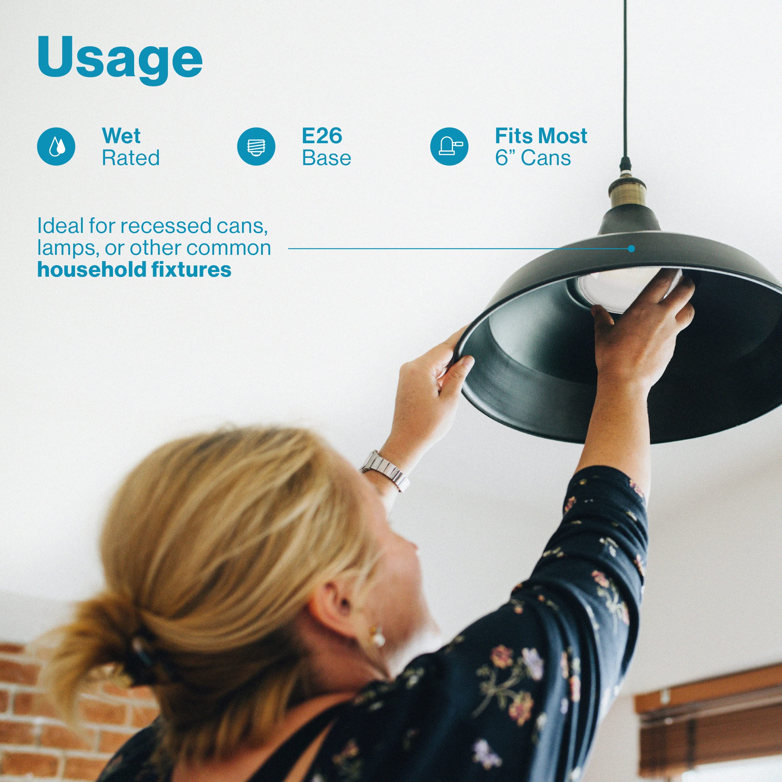 Sunco Lighting 1800 Lumens Outdoor Led Flood Light Waterproof PAR38 LED Bulb, Dimmable, 15W=150W, 3000K Warm White, E26 Base, UL Energy Star Listed 6 Pack