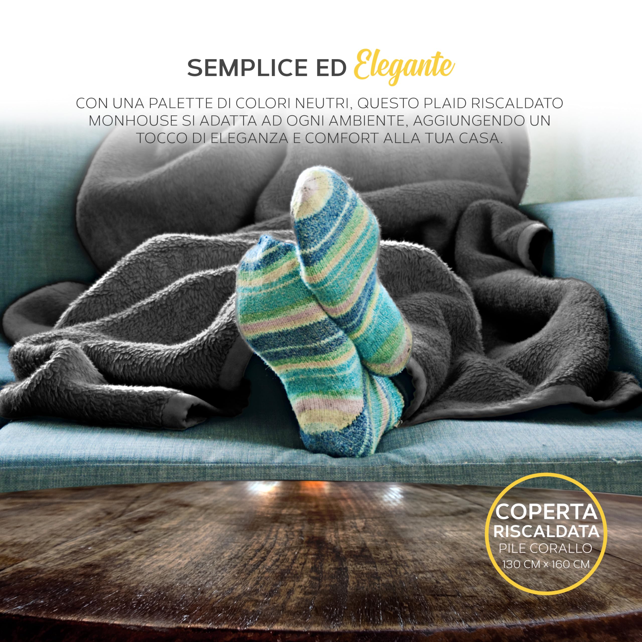KPUY Coperta Elettrica 150x80 Cm – 10 Livelli Di Calore, Display LED, Riscaldamento Rapido, Protezione Da Surriscaldamento, Lavabile E Con Cinghie Di Fissaggio