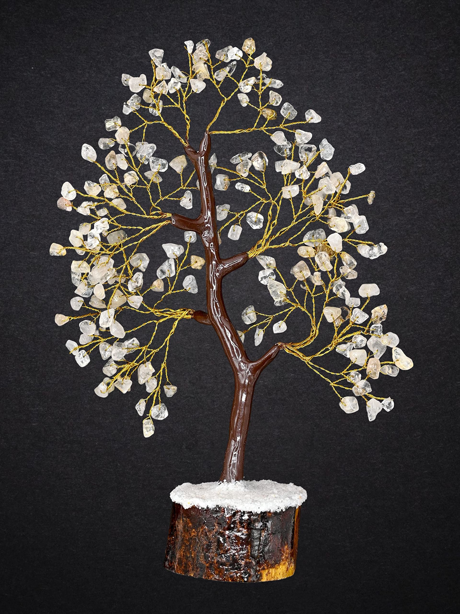 Amazing Gemstone Citrine Crystal Tree Fung Shui Crystal Money Tree, Dubai Citrine Crystal Stone Piedra Citrina Healing Energy (Gift-Box Added)