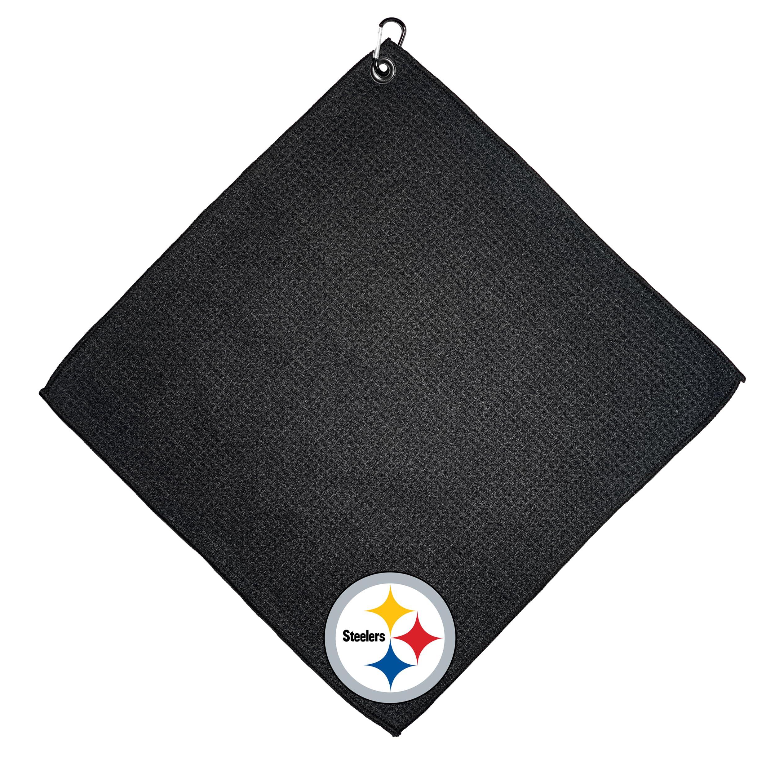 Team Golf NFL Pittsburgh Steelers Microfiber Golf Towel, 15x15 (Multicolor)