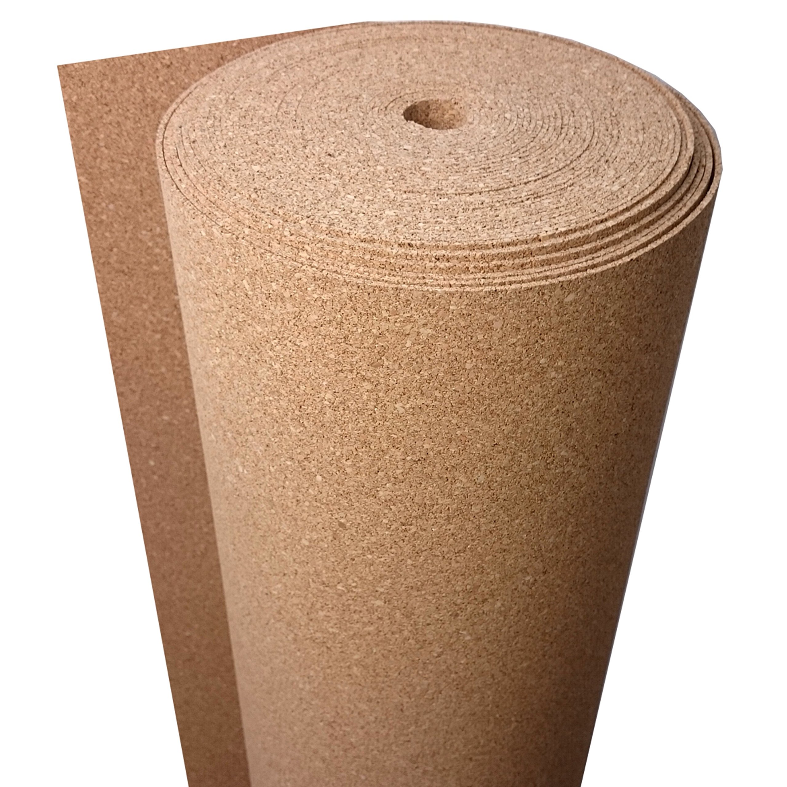 insonorización trecor rollo corcho – Grosor 5 mm – acústica de pedalada y gehschal ldämmung para laminado de y suelos de parquet – También se puede emplear como tablón de