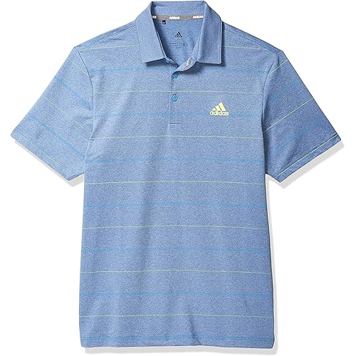 adidas Men's Ultimate365 Heathered Stripe Polo Shirt